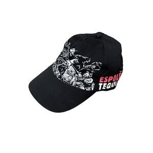 Espolza Tequila hat/cap black skull/bones skeleton OSFM New without Tags